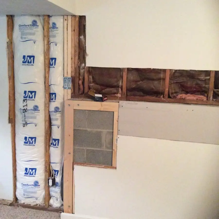 Wall insulation replacement during Contents Cleaning & Restoration in Pendleton